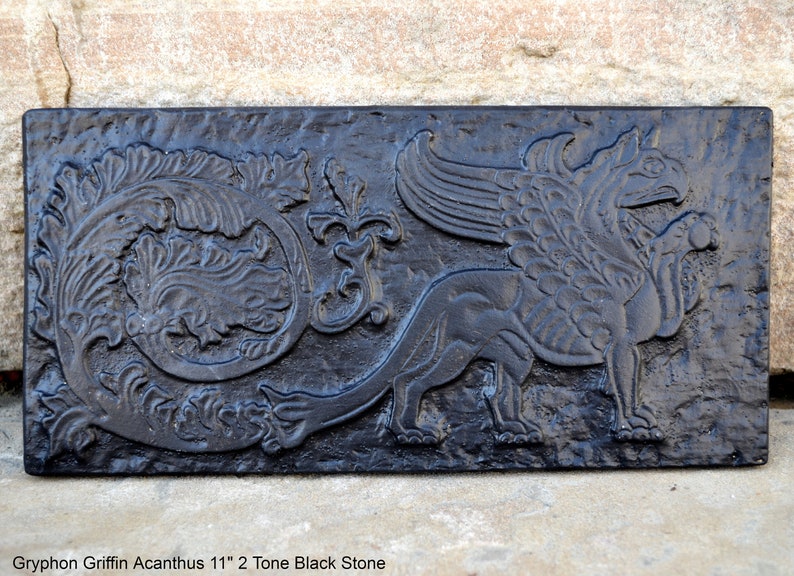 Griffin Gryphon Winged Lion Wall Sculpture Plaque 11 Www.neo-mfg.com ...