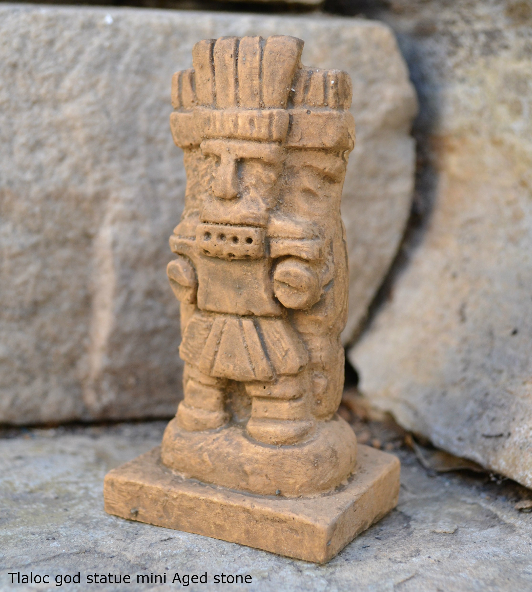 Aztec Mayan Tlaloc Rain God Artifact Carved Sculpture Statue - Etsy