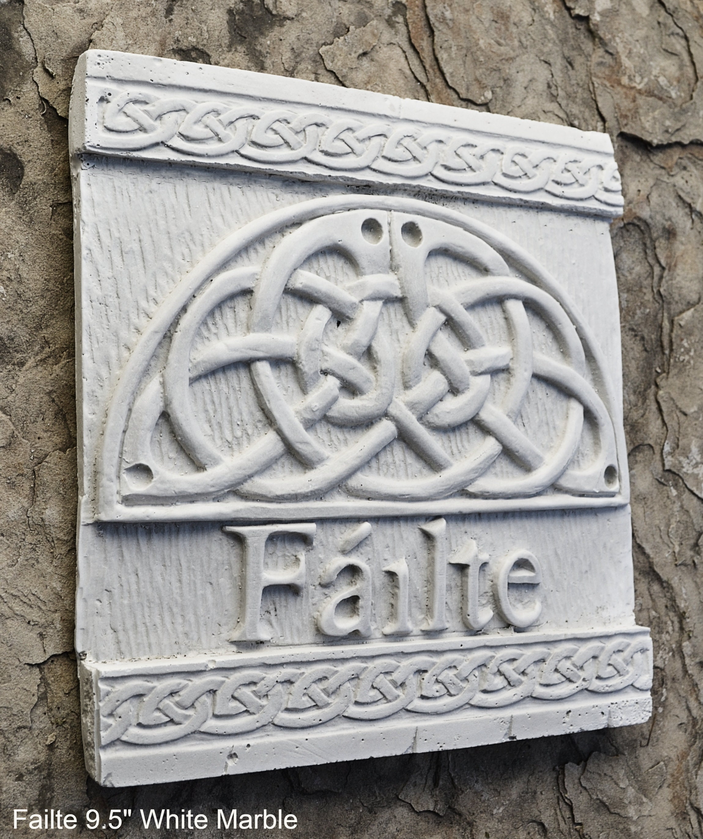 FAILTE Irish WELCOME Ireland Gaelic Celtic Stone Sign Plaque Www.neo-m ...