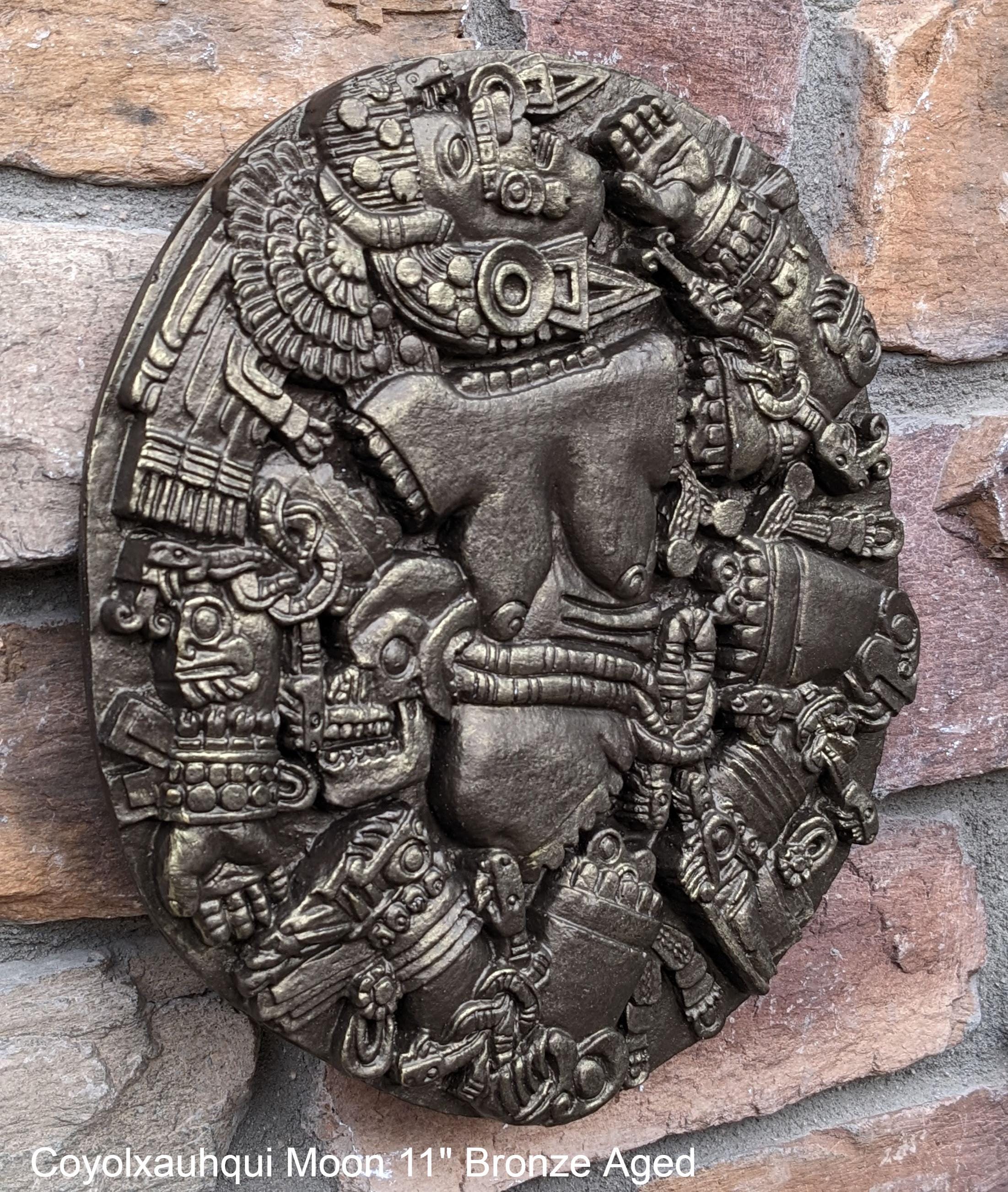 History Aztec Maya Artifact Coyolxauhqui Moon Goddess Wall Relief