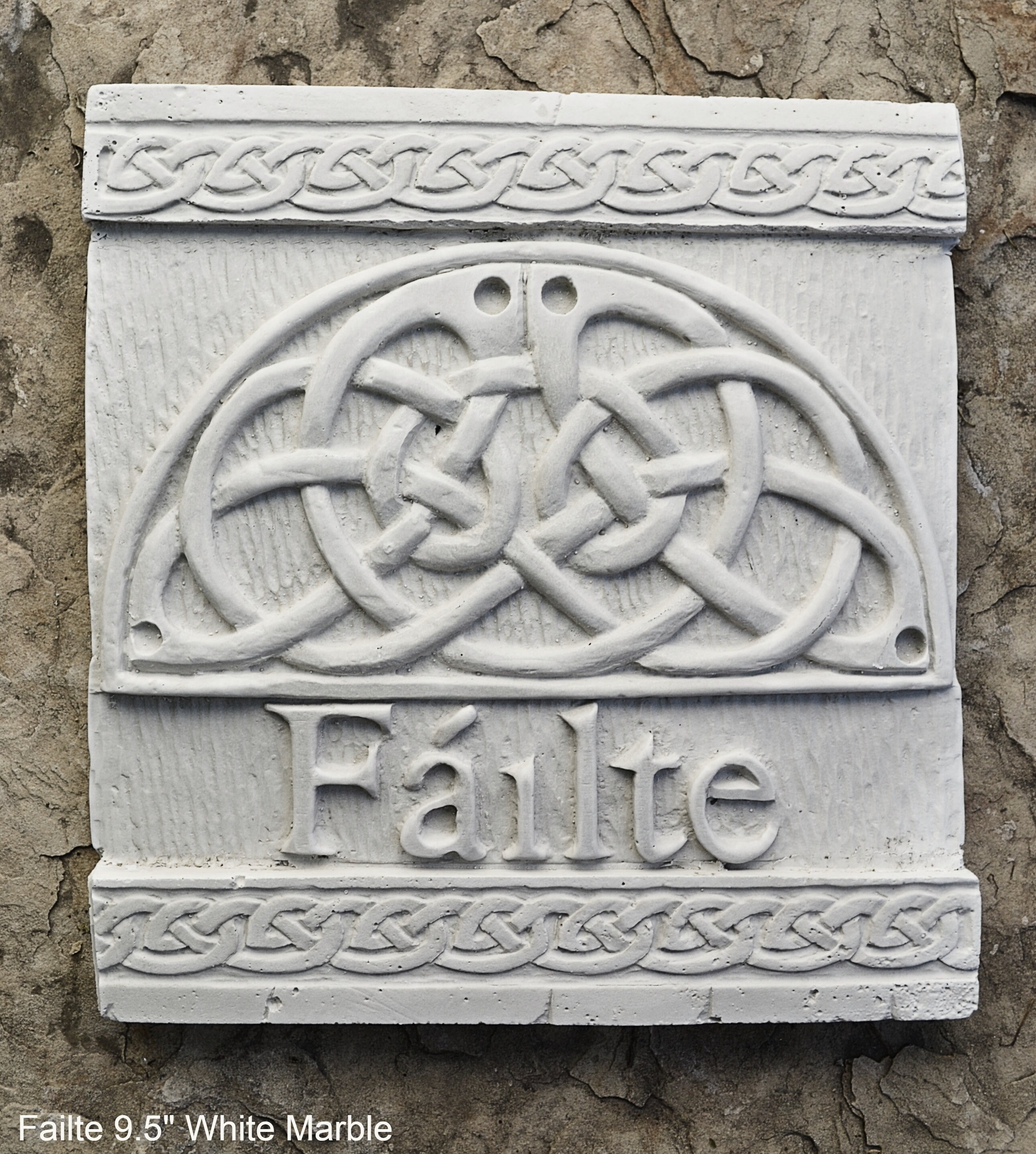 FAILTE Irish WELCOME Ireland Gaelic Celtic Stone Sign Plaque Www.neo-m ...