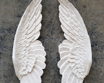 Angel Wings Aged wall sculpture statue plaque www.Neo-Mfg.com 11" p6