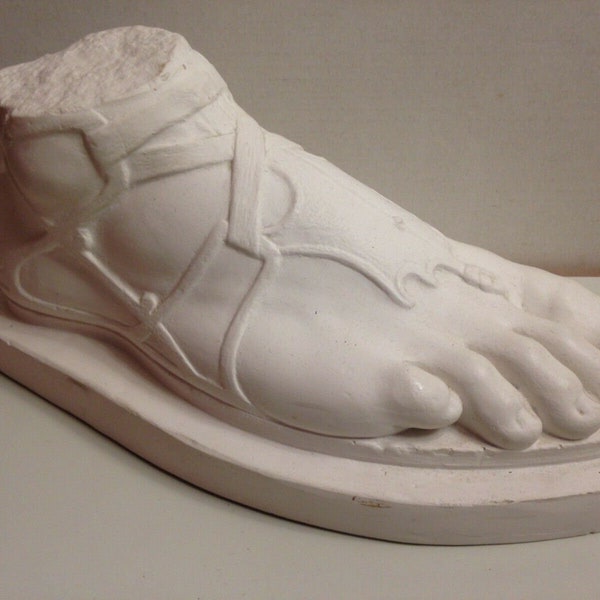 Roman Greek Foot of Hermes sculpture relief 14" www.Neo-Mfg.com