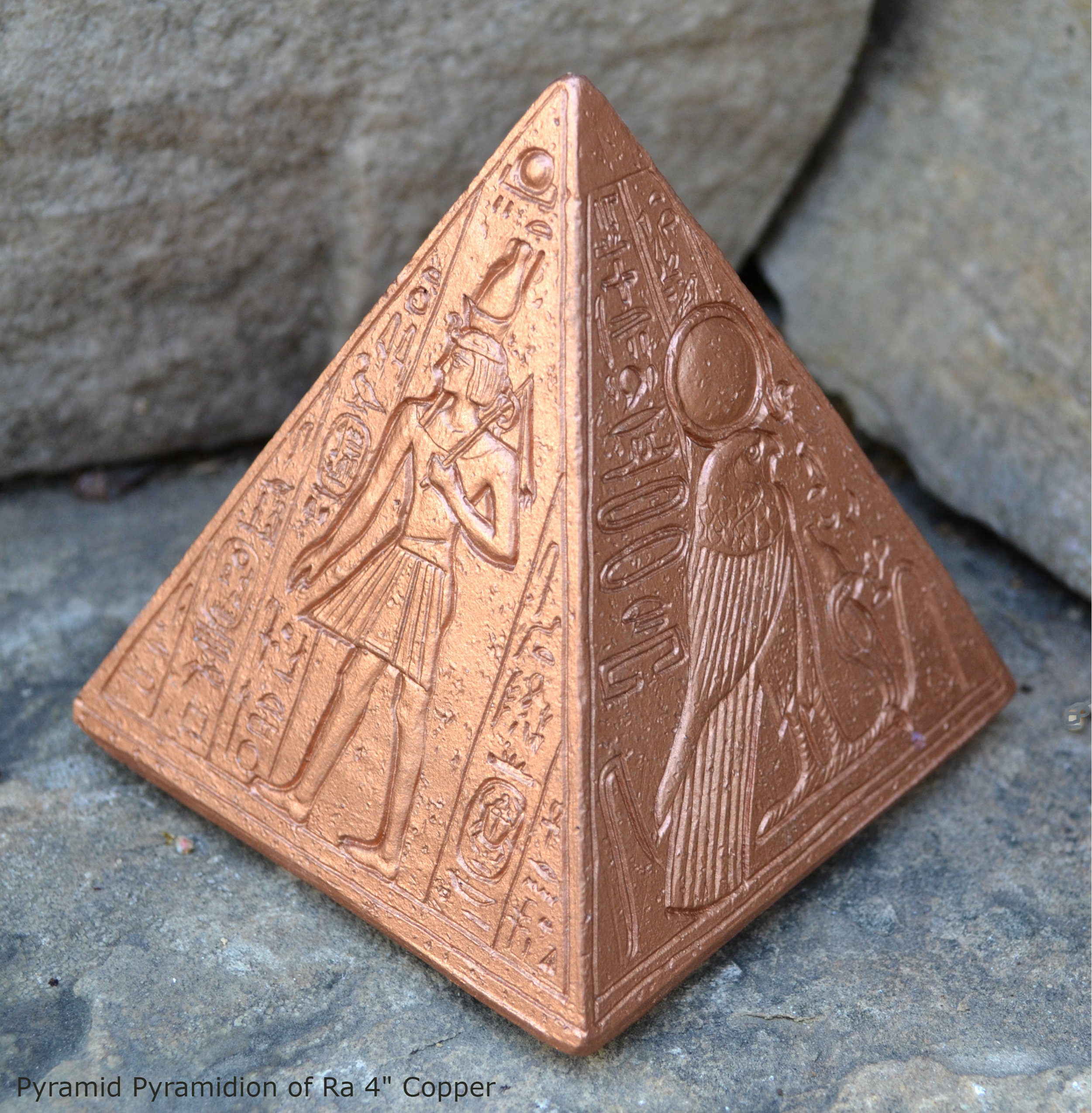 Egyptian Pyramid Pyramidion of Ramose Ra Artifact Carving