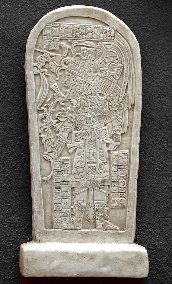 Aztec Mayan Petén Machaquilá Stela 3 Wall Plaque Art Sculpture - Etsy