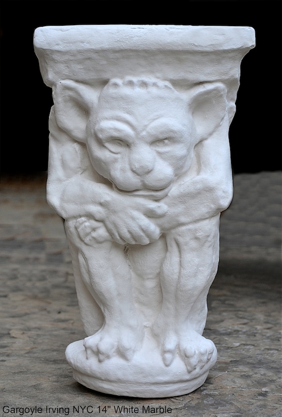 Gargoyle Irving NYC Wall Shelf Corbel Grotesque Goblin Sculpture