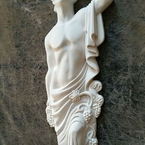 Roman Greek Wine Bearer Figure Sculptural Wall relief www.Neo-Mfg.com 18 tall image 6