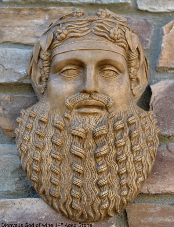 Dionysus Bacchus Wall Plaque Greek Roman Wine God Mythical Art