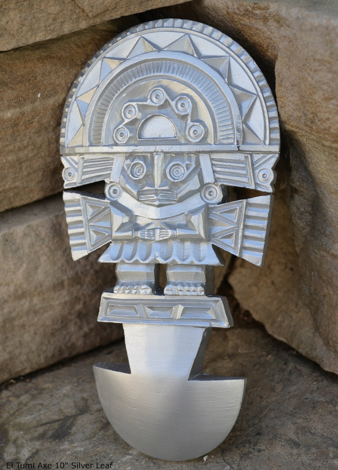 History Peru Inca Mesoamerican El Tumi Axe Sculptural Wall Relief ...