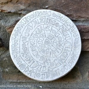 Greek Crete Phaistos Phaestos Discus Plaque Hieroglyphics Wall Plaque ...