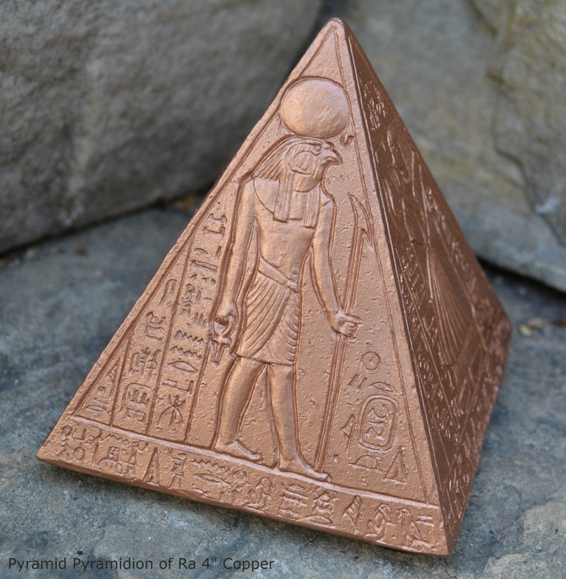 Egyptian Pyramid Pyramidion of Ra artifact carving sculpture Etsy