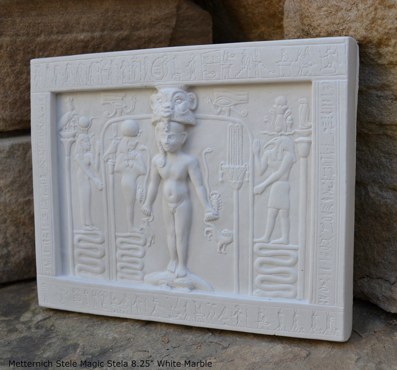 History Egyptian Metternich Stele Magic Stela Sculptural Wall Etsy