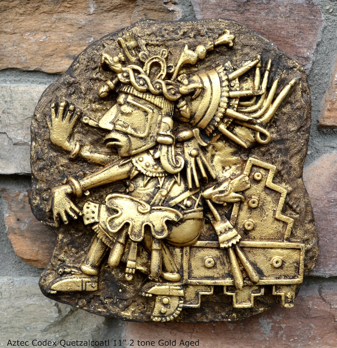 History Aztec Maya Artifact Carved Quetzalcoatl Sculpture Etsy