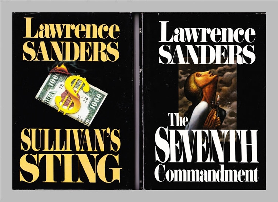 Two Lawrence Sanders Books One Price. Sullivan's Sting and Etsy