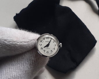 Vintage Mechanische Ring Uhr, Steampunk-Stil, verstellbares Armband