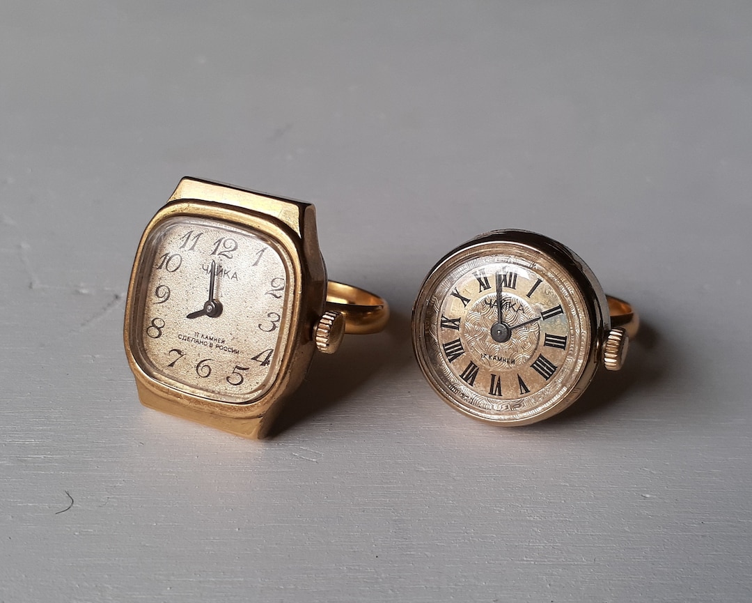 Vintage Ring Watch ,gold Ring Watch ,soviet Watch ,ukrainewatch , Gold