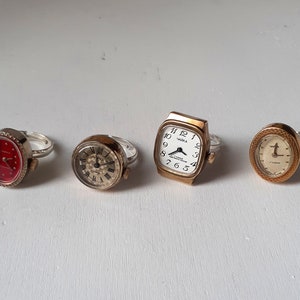 Vintage ringklocka, guldringklocka, sovjetisk klocka, ukrainsk klocka, guldklocka, julklapp, damklocka, mekanisk klocka "Chaika"