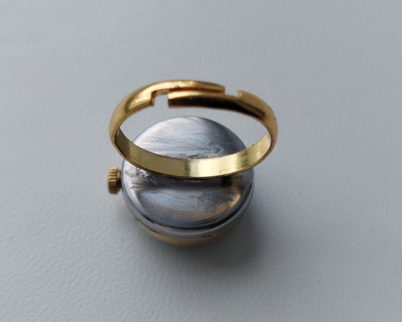 Ring watch "Chaika", Soviet watch, vintage ring w… - image 4