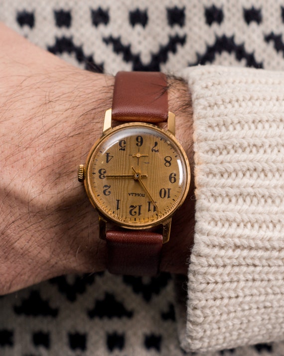 Soviet watch "Pobeda" , Mens watch, gold plated wa