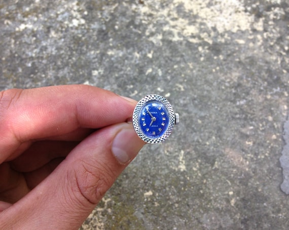 Steampunk Ring Soviet watch Ring watch finger ring Ukrainewatch - Womens watch Mechanical watch "- Vintage watch on new ring