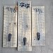 Mr, Mrs. & Dog Paws Key Holder /Rustic Key Holder/ Door Key Hooks / Leash and Collar Holder