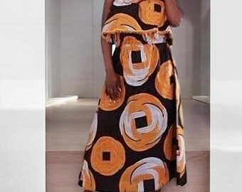 African Print Sun Dress