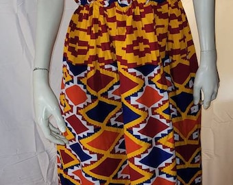 African Print Maxi Dress