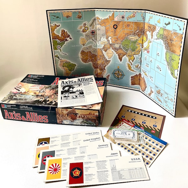 Vintage 1984 Axis and Allies Board Game- Complete!