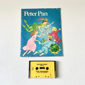 Vintage Peter Pan Book and Tape Audio Cassette Tape SET