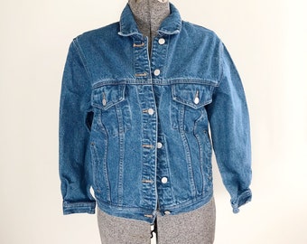 Vintage 2000s Eddie Bauer Corduroy Trucker Jean Jacket Women