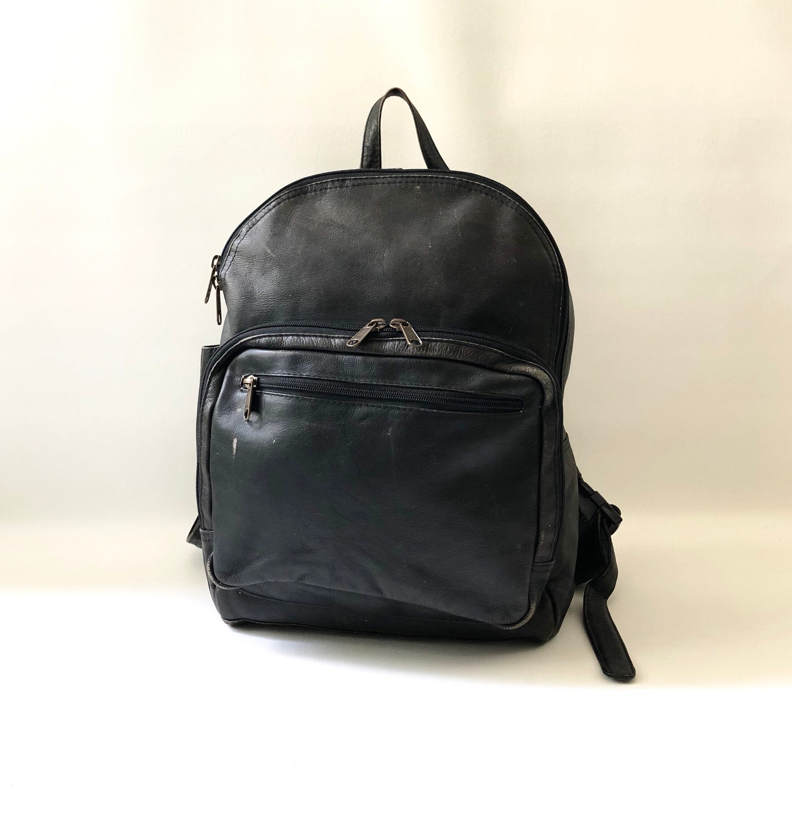 boulder ridge leather backpack