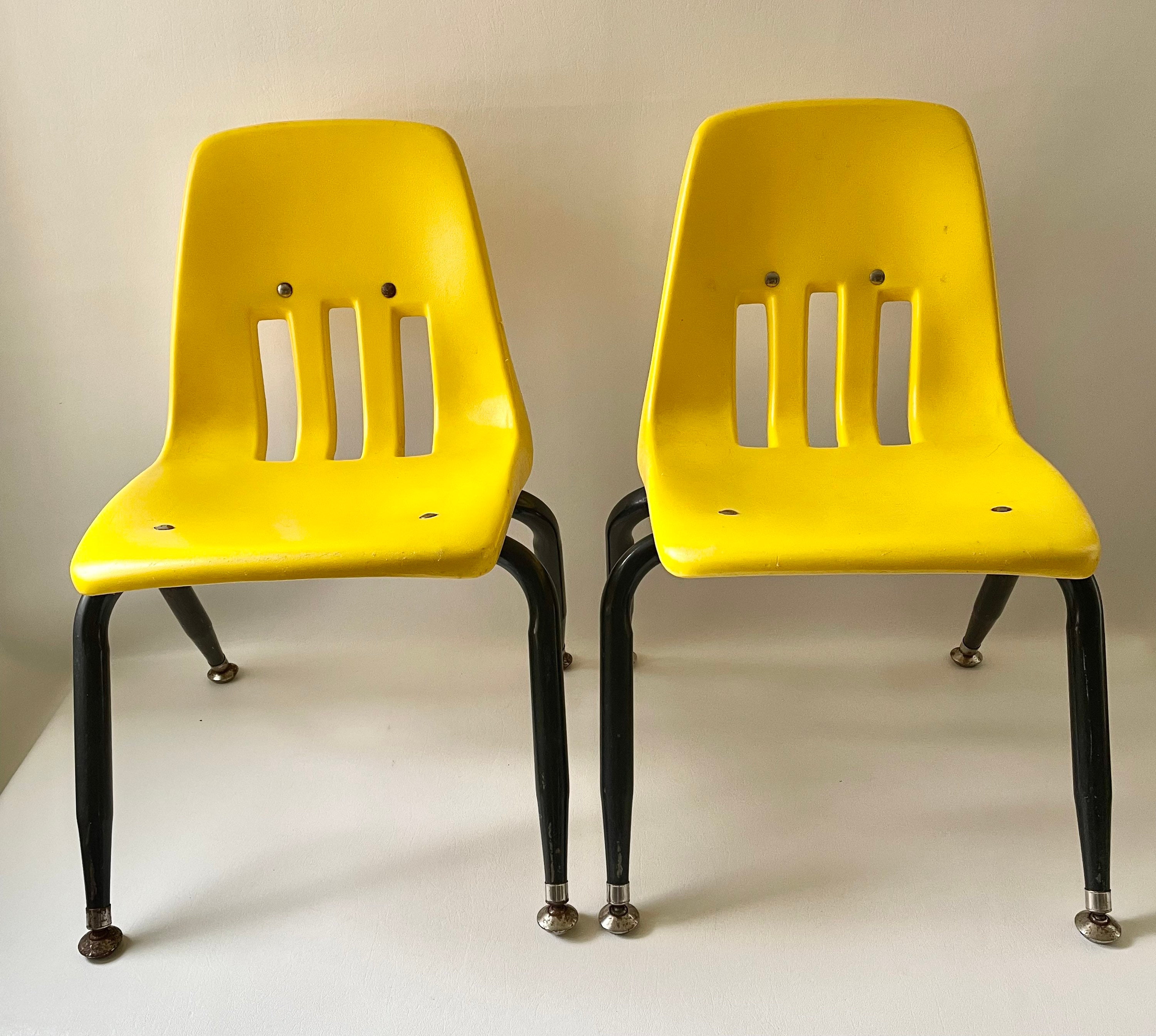 Vintage Children's Yellow Virco School Chair - ONE CHAIR - Etsy