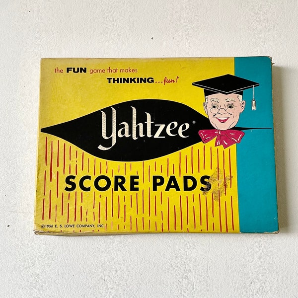 Vintage 1956 Yahtzee Score Pads