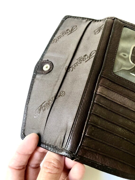Brown Leather Fossil Wallet - image 6