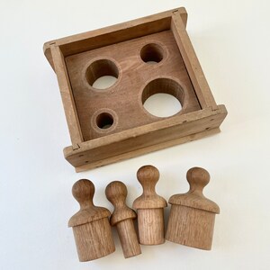 Vintage Wooden Montessori Cylinders