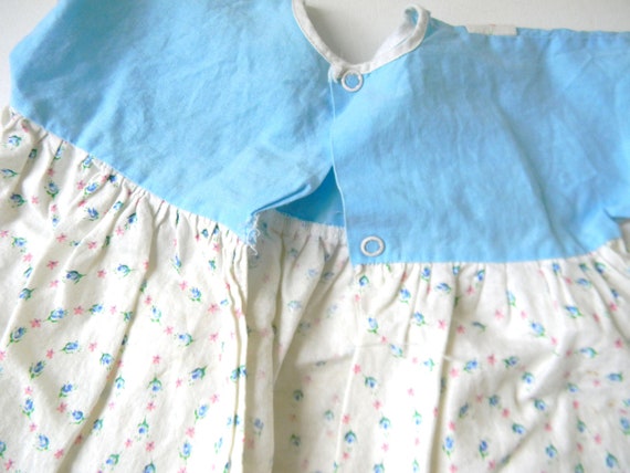 Vintage Pink & Blue Baby Girl Dress - image 5