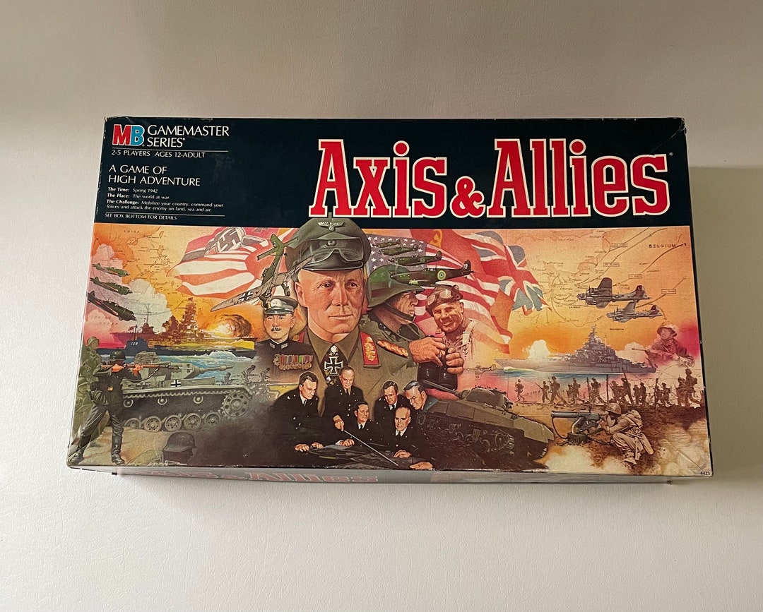 Vintage 1984 Axis and Allies Board Game Complete Etsy