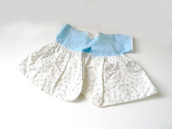 Vintage Pink & Blue Baby Girl Dress - image 3