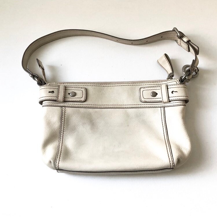 Cream Fossil Leather Purse - Etsy