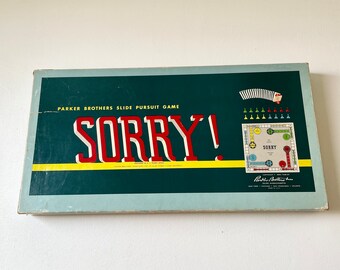 Vintage 1950 SORRY Board Game