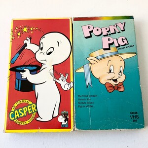 Vintage Casper and Porky Pig VHS Video Cassette Tape/ YOU PICK