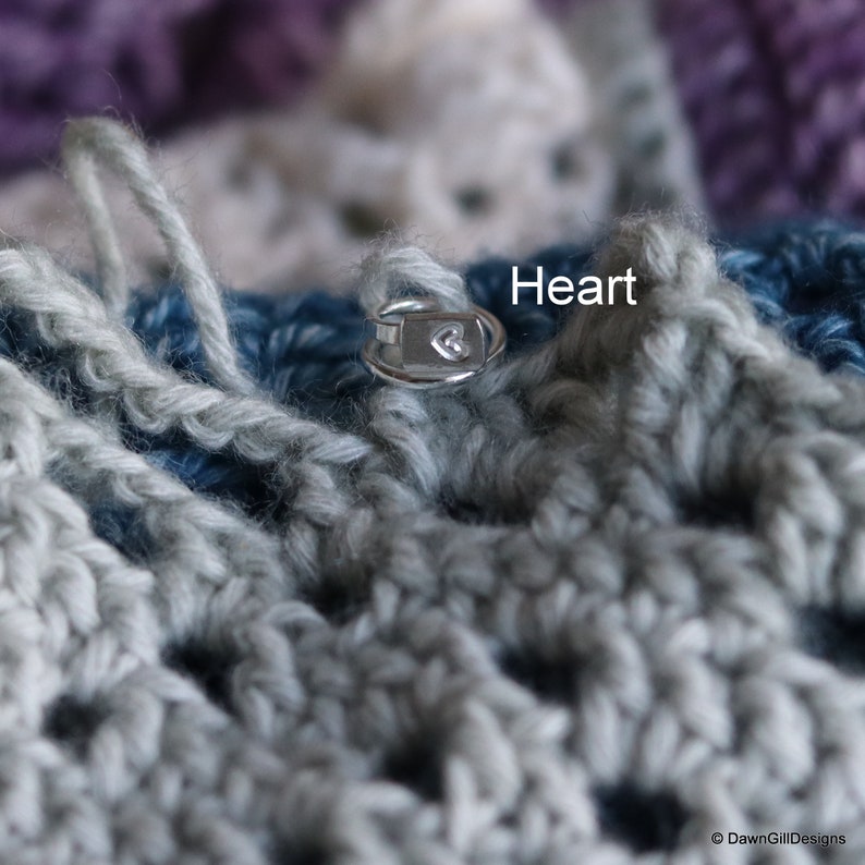 Sterling Silver Stitch Keeper Crochet Stitch Holder Stamped Etsy