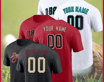 Custom Arizona Team Baseball Name & Number T-Shirt, Baseball Team Name Shirt, Baseball Arizona Shirt Gift, Custom Arizona Shirt