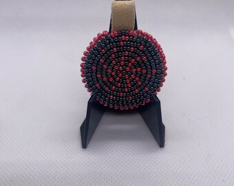 Crafted Heritage Beadwork Modern Design Beaded Keychain