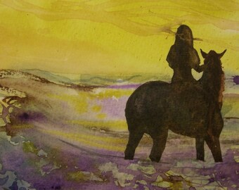 Watercolour painting &#39;Spirit&#39;