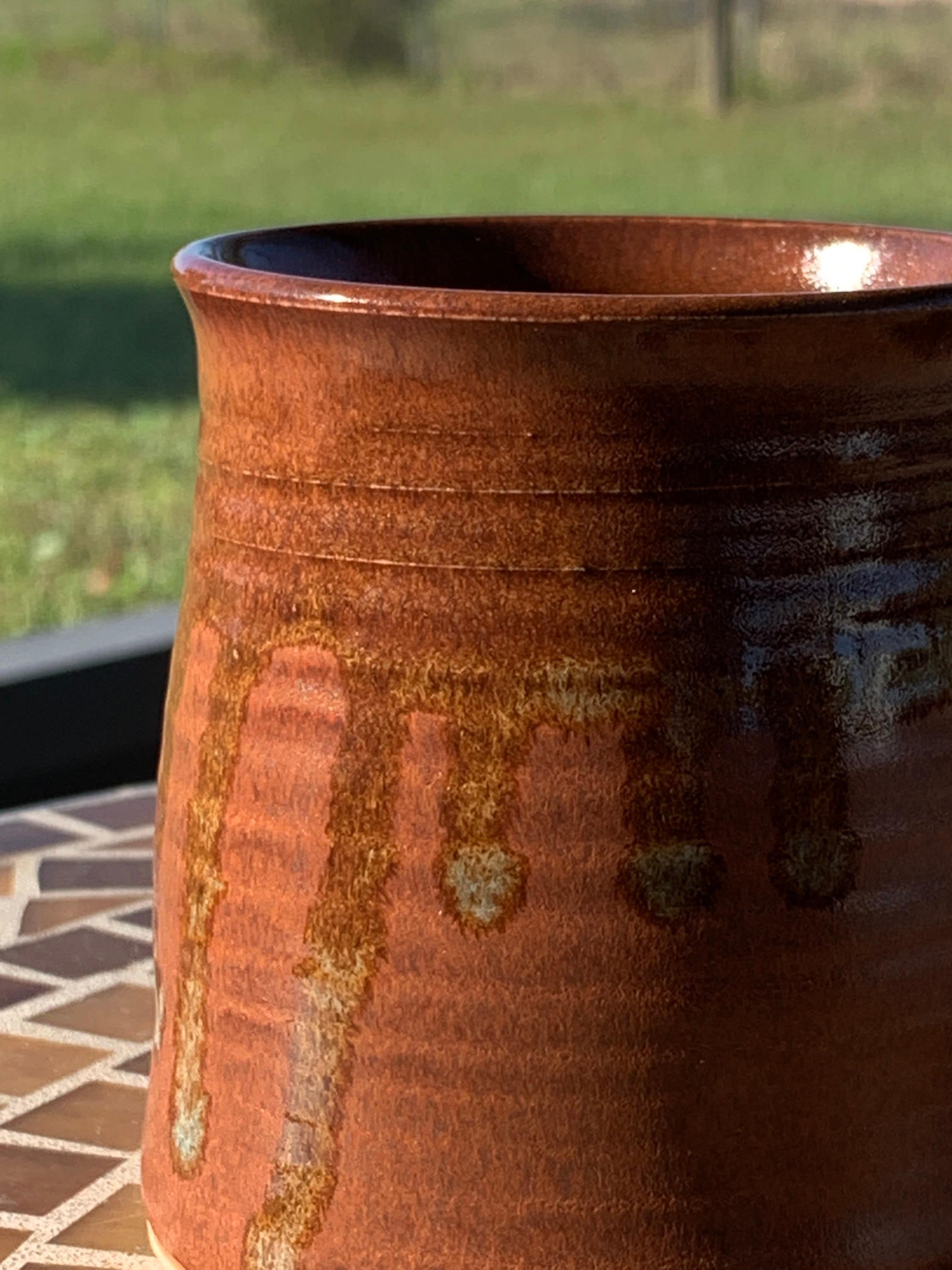 Nutmeg ceramic pot indoor planter outdoor planter succulent Etsy