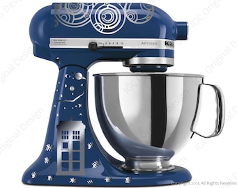 Time Lord Decal Kit or Souffle' Girl Decal Kit (YOUR CHOICE) for Your Kitchen Stand Mixer