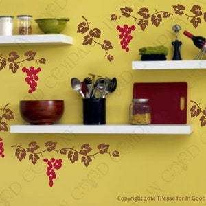 Grape Vine Decals - Choose between two color schemes