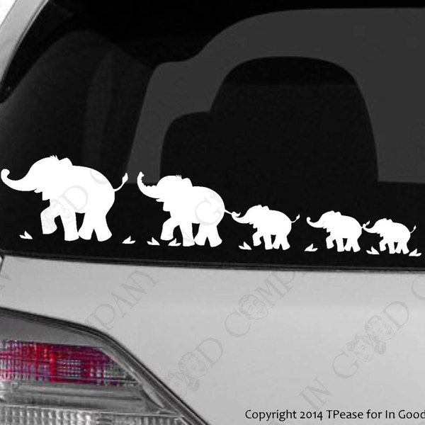 Elephant Car Decal Etsy