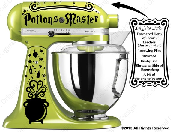  Potions Master Mixer Decal Set for Kitchenaid Mixers